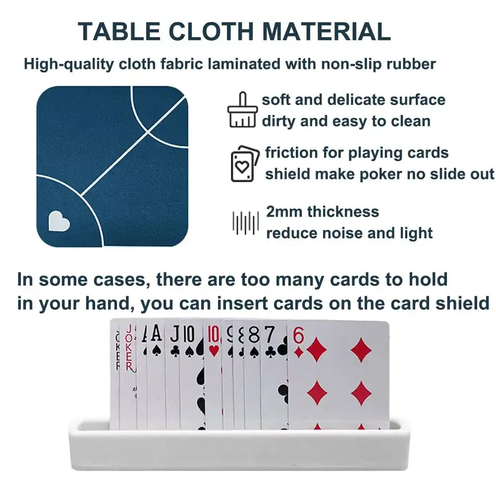 Automatic Card Dealer Machine, 360° Rotating Portable Card Splitting Machine with Poker Tablecloth Rechargeable Playing Card Shuffler for 2-8 people game white - MEACAOFG