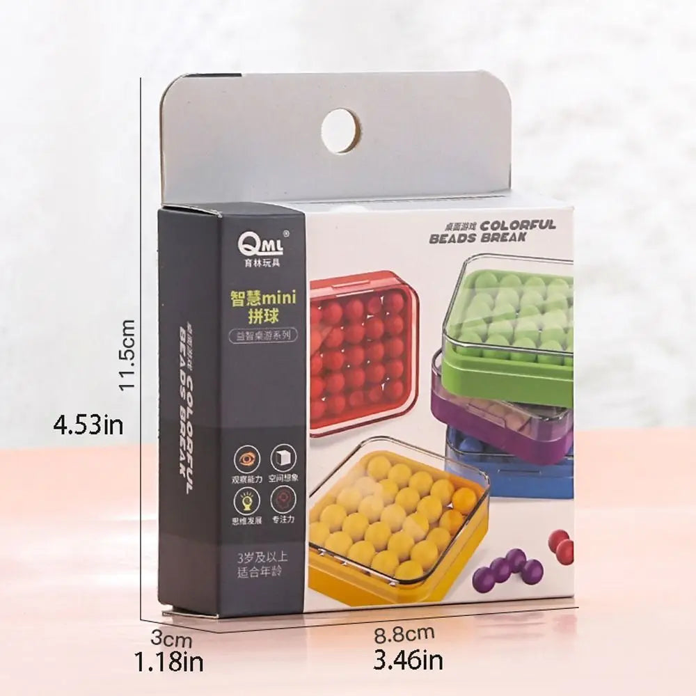 MEACAOFG Game IQ Games Focus Gifts Kids Plastic Intelligence Magic Box Beads Board Game Montessori Toys Children Puzzle Box Game