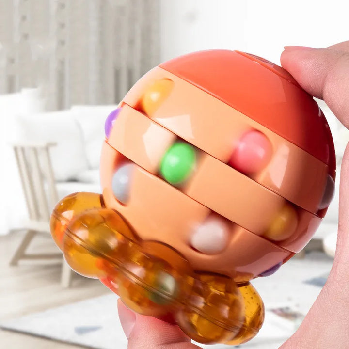 Kids Magic Rotating Bean Cubes Adults Fingertip Fidget Stress Relief - MEACAOFG