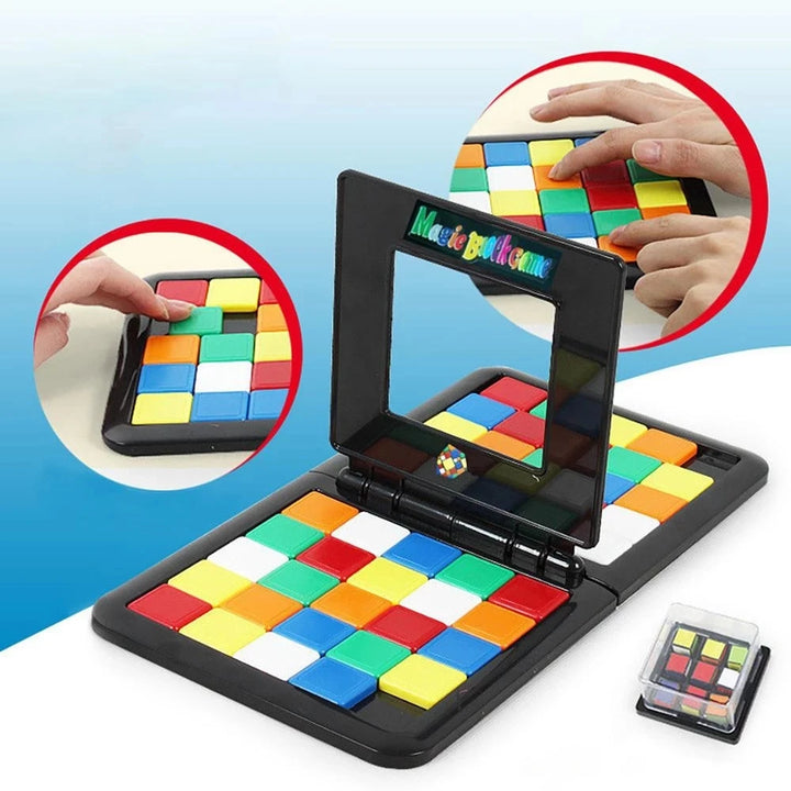 Kids Color Battle Square Race Game Parent-Child Square Desktop Puzzles - MEACAOFG