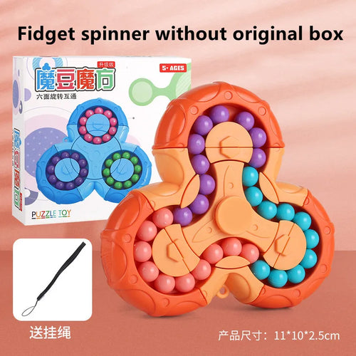 New Six-sided Rotation Finger Bean Intelligence Gyro Antistress - MEACAOFG