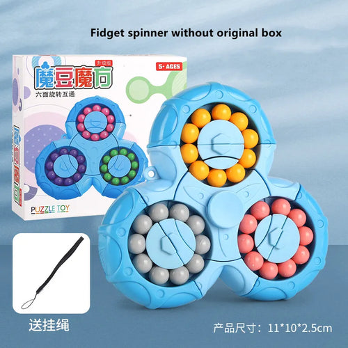 New Six-sided Rotation Finger Bean Intelligence Gyro Antistress - MEACAOFG