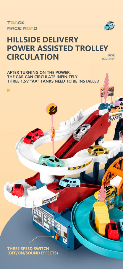 Lion Theme Car Track For Children