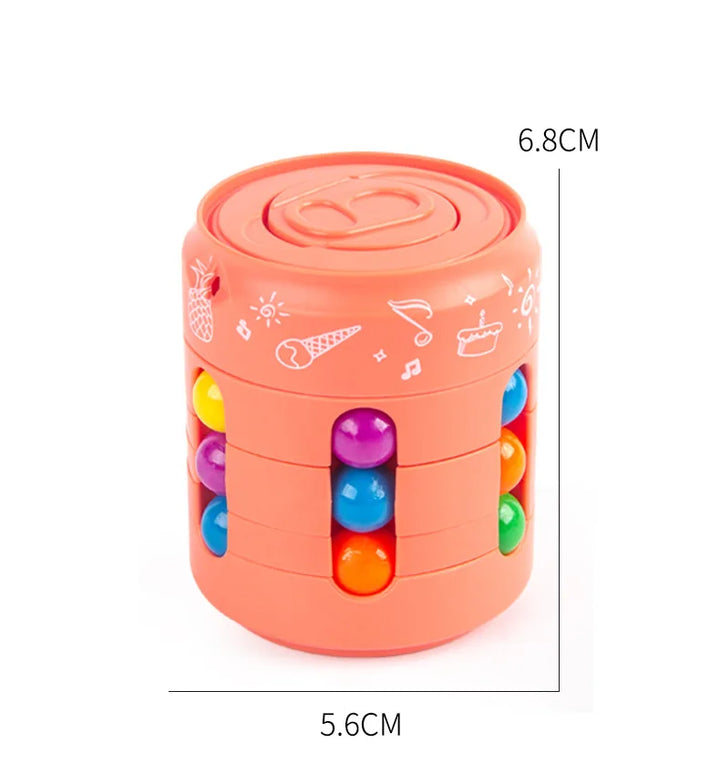 Magic Rotating Bean Puzzle Cube Game Kids Adults Fingertip Fidget - MEACAOFG