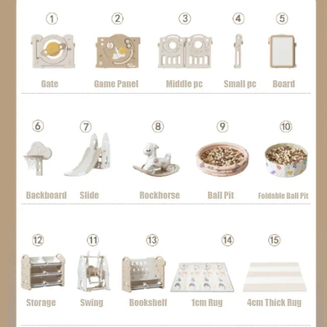 Colorful Baby Playpen