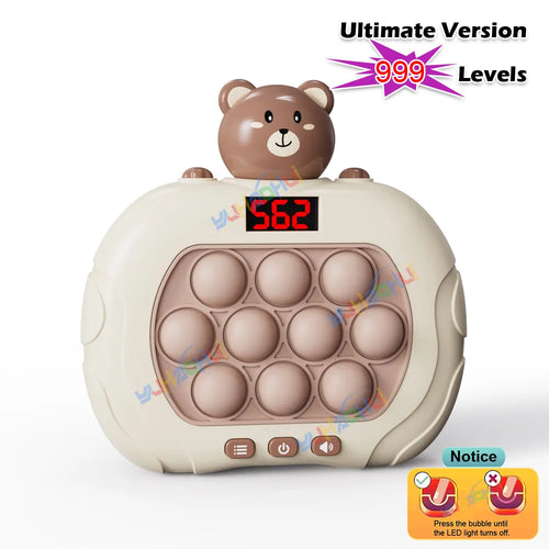 999 Level Electronic Pop Push Quick Push Game Console with LED Display - MEACAOFG