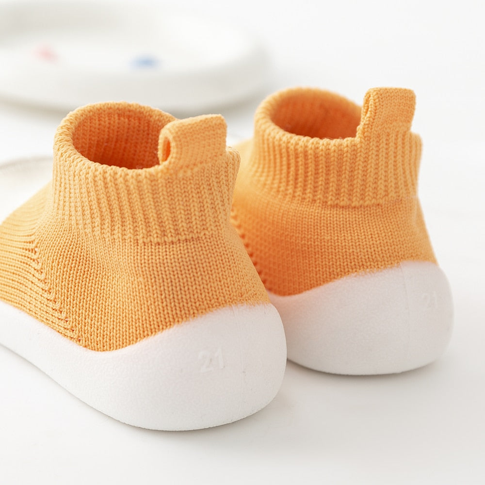 Spring Baby Sock Shoes - Orange