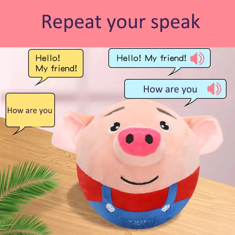 Piggy Interactive Toys Rechargeable Jumping Moving