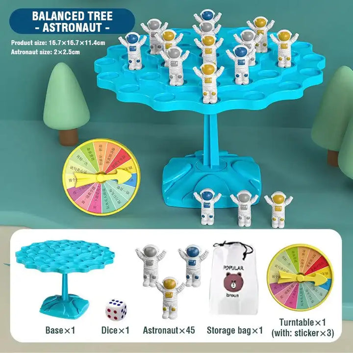 MEACAOFG Spaceman Balance Tree Toy Children_s Educational Montessor