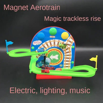 Rechargeable Wall-Climbing Magnet Suspension Magic Track Train Conveyor Belt Slide Assembled Electric Children's Toys - MEACAOFG