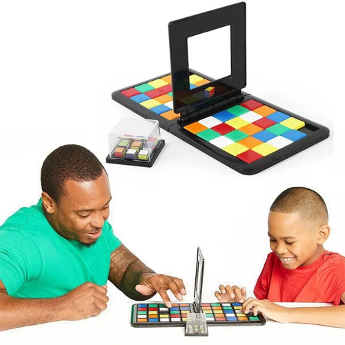 Kids Color Battle Square Race Game Parent-Child Square Desktop Puzzles - MEACAOFG