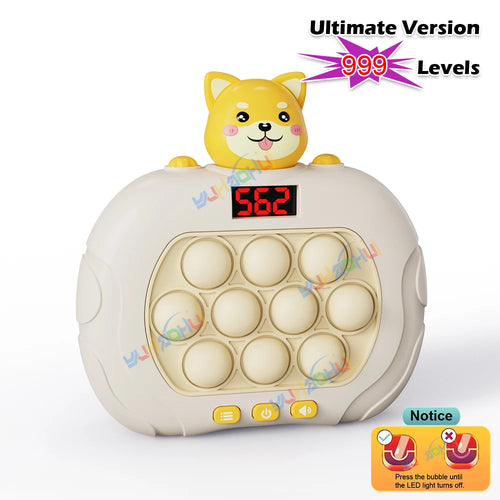 999 Level Electronic Pop Push Quick Push Game Console with LED Display - MEACAOFG
