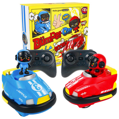 MEACAOFG RC Toy 2.4G Bumper Car Pop-up Doll Crash Bounce Ejection Light Children's Remote Control Toys Gift for Parenting