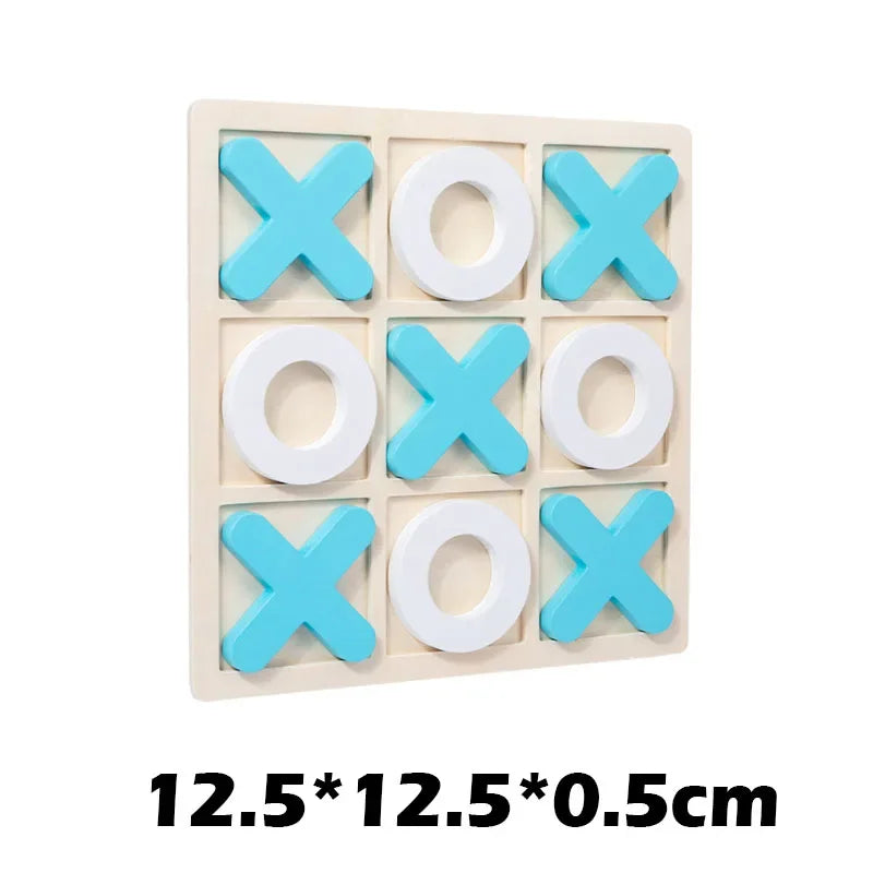 Montessori Wooden Toy Mini Chess Play Game Jigsaw Board Games Early - MEACAOFG