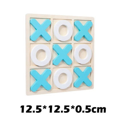 Montessori Wooden Toy Mini Chess Play Game Jigsaw Board Games Early - MEACAOFG