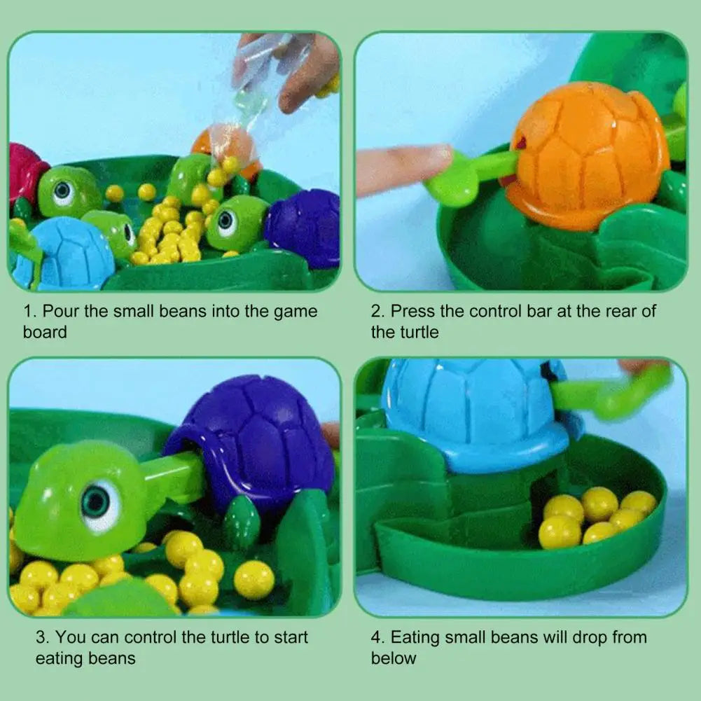 Safe Beans Toy Easy to Control Colorful Eat Ball Turtle Board Game - MEACAOFG