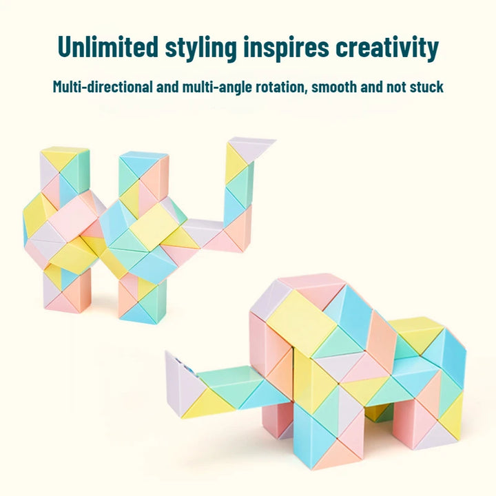 Magic Snake Ruler Puzzle 24 36 48 60 72 Segments Stress Reliever Toys ...