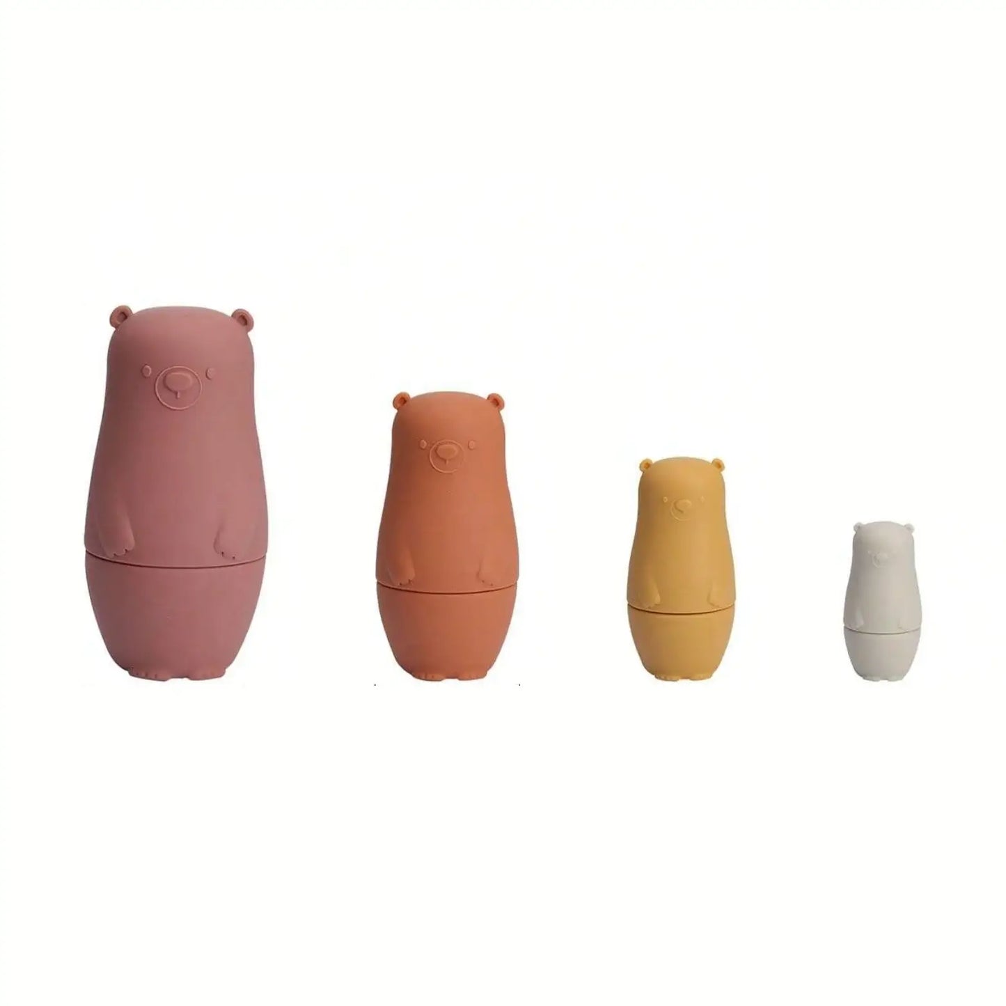 4 Piece Silicone Russian Bear Dolls