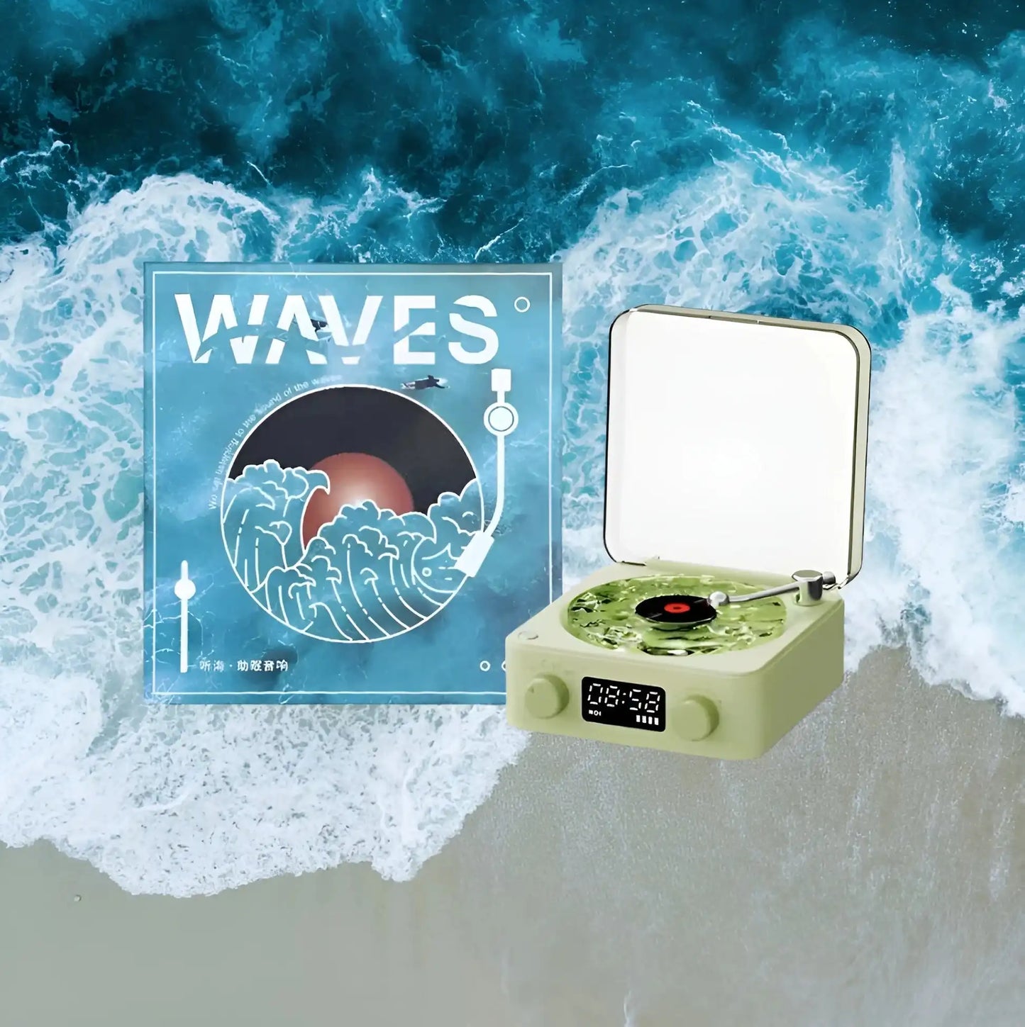 Waves Sound Sleeping Night Light Audio-MEACAOFG