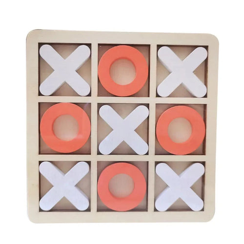 Montessori Wooden Toy Mini Chess Play Game Jigsaw Board Games Early - MEACAOFG