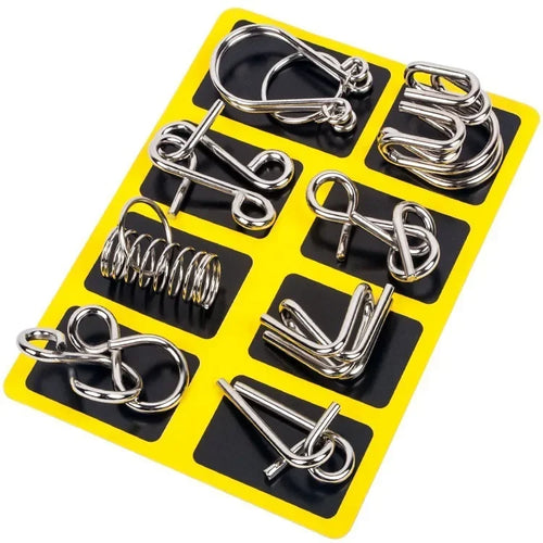 8/24/32Pcs Nine Link Series 3D Metal Puzzle Toy Release Buckle - MEACAOFG