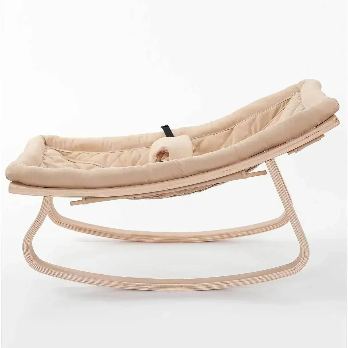 Natural wooden baby rocking chair