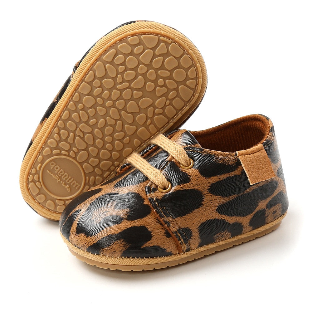 Slip-On Moccasins - Leopard Dots