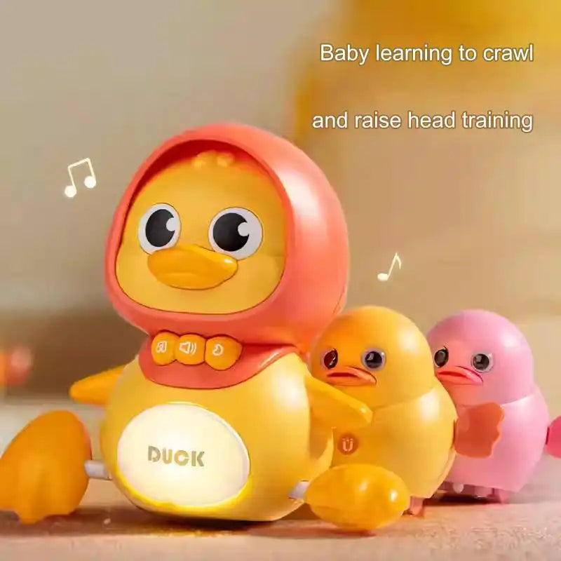 Premium Sleeping Duck Baby Toy - Soft Plush Educational Comfort Toy for Infants 0-3 Years