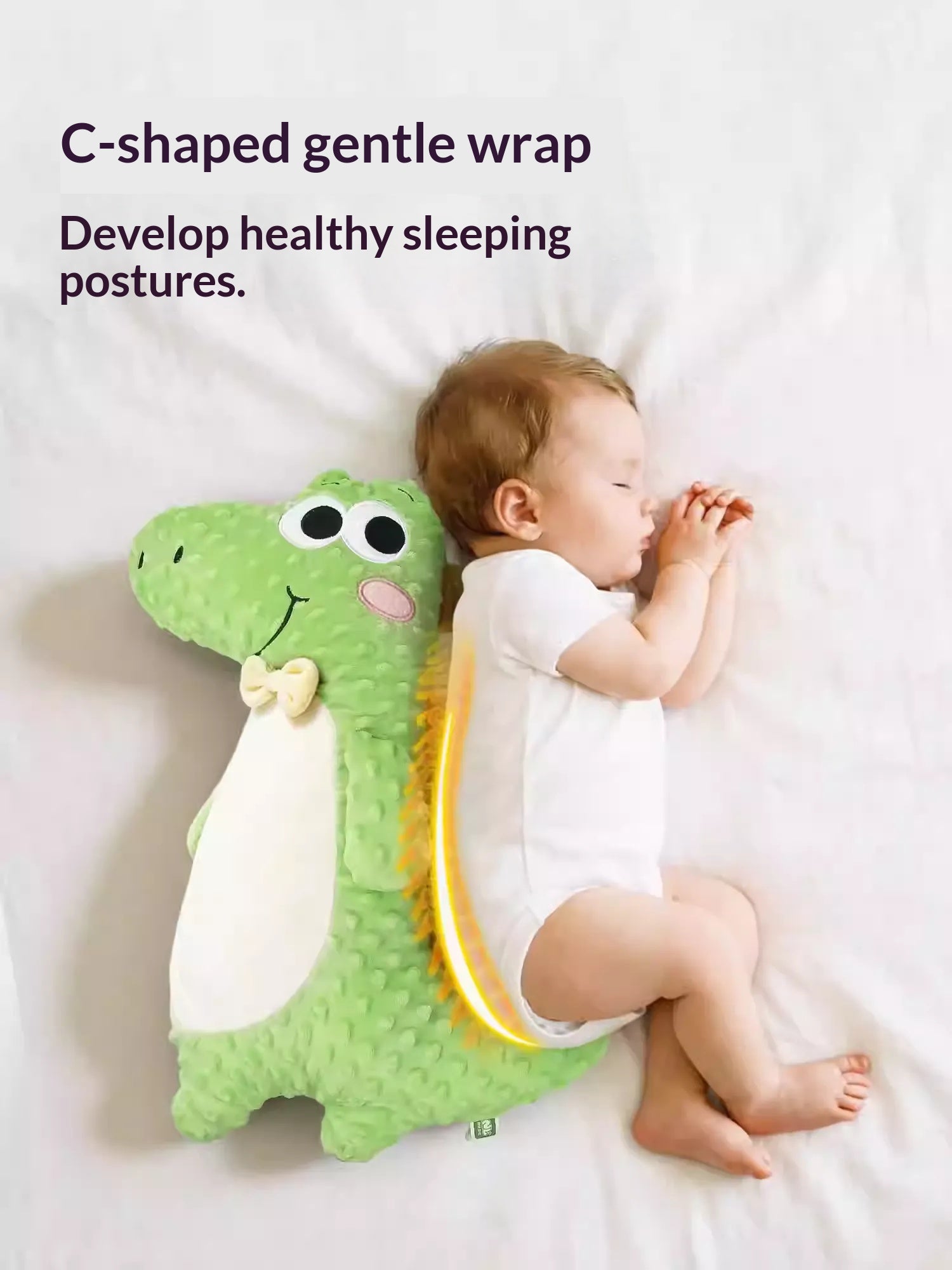 Close-up of breathable 3D minky dot fabric texture on a sensory baby soothing toy.
