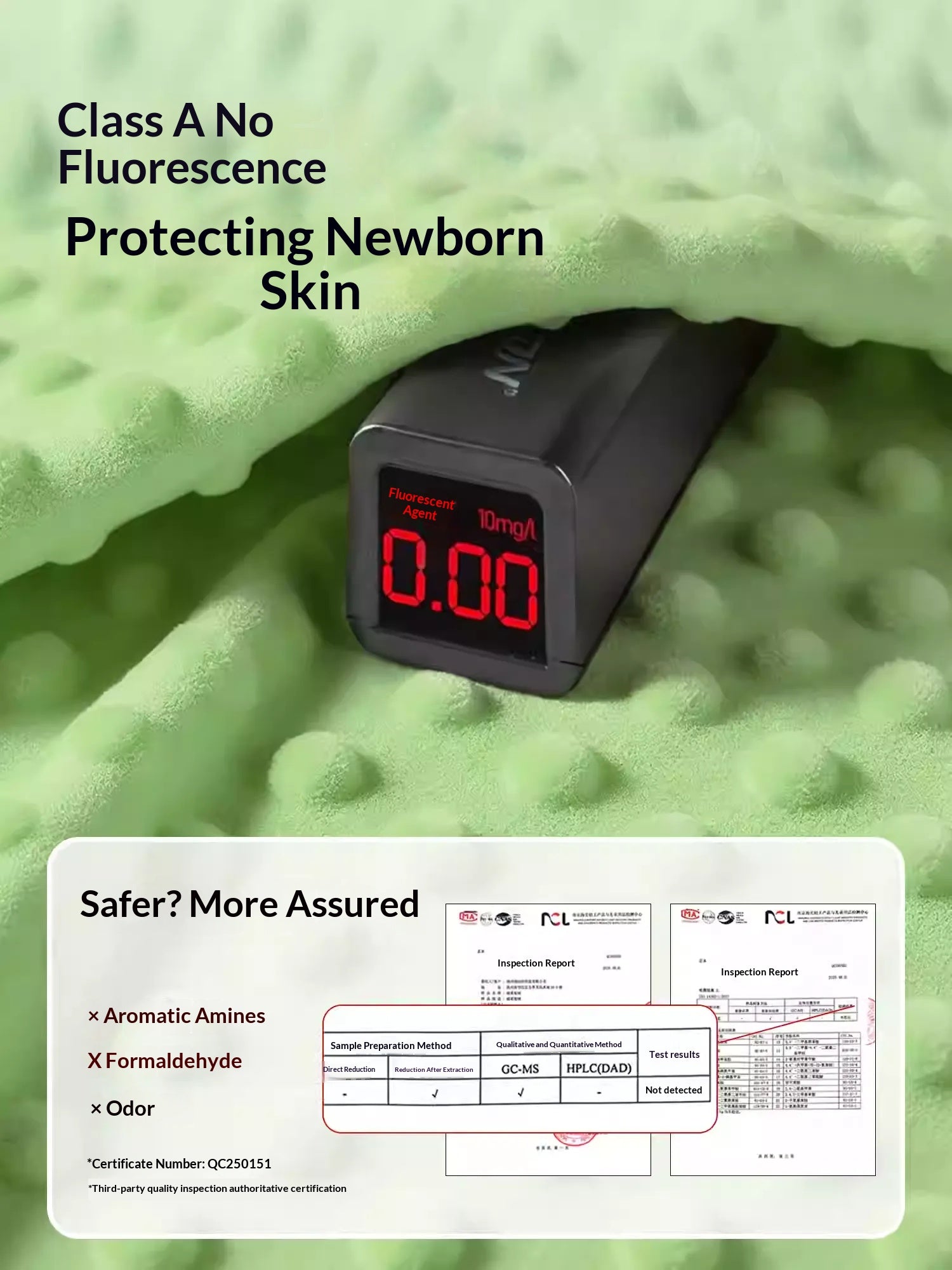 Close-up of breathable 3D minky dot fabric texture on a sensory baby soothing toy.