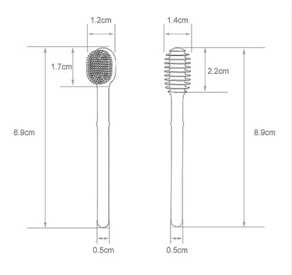 Soft Silicone Baby Toothbrush Set - Safe First Teeth Cleaning for Infants 0-6 Months