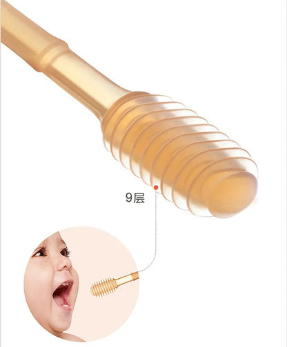 Soft Silicone Baby Toothbrush Set - Safe First Teeth Cleaning for Infants 0-6 Months