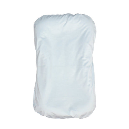 Light blue soft baby lounger cushion with plush cover