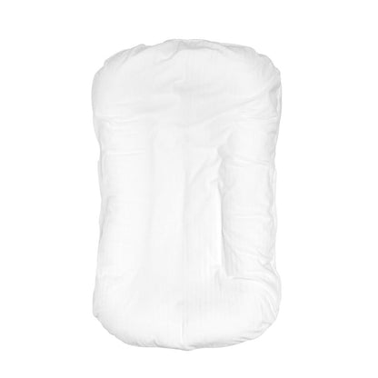 White soft baby lounger cushion with removable cover