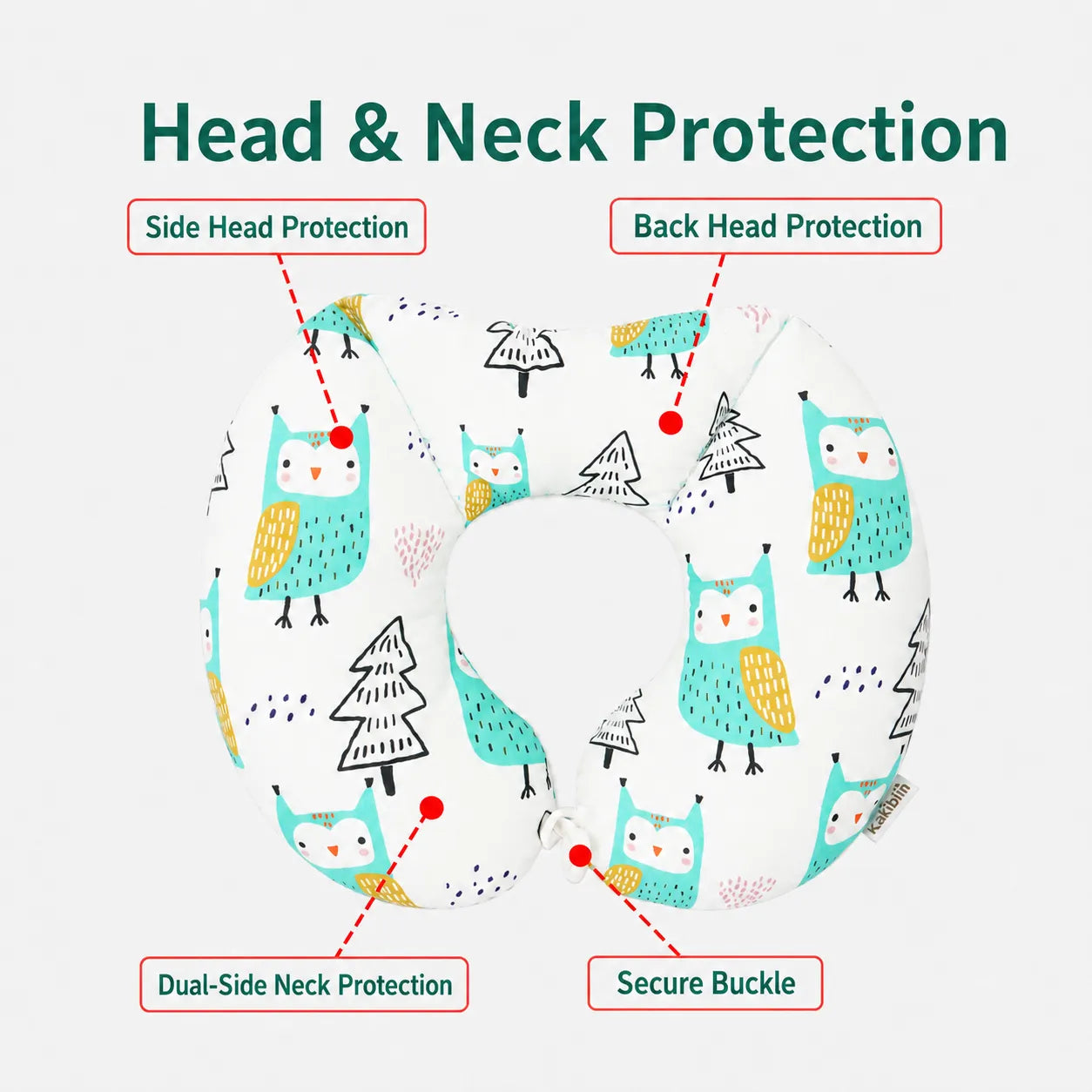 U-Shaped Baby Travel & Neck Support Pillow