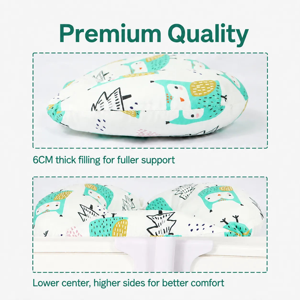 U-Shaped Baby Travel & Neck Support Pillow