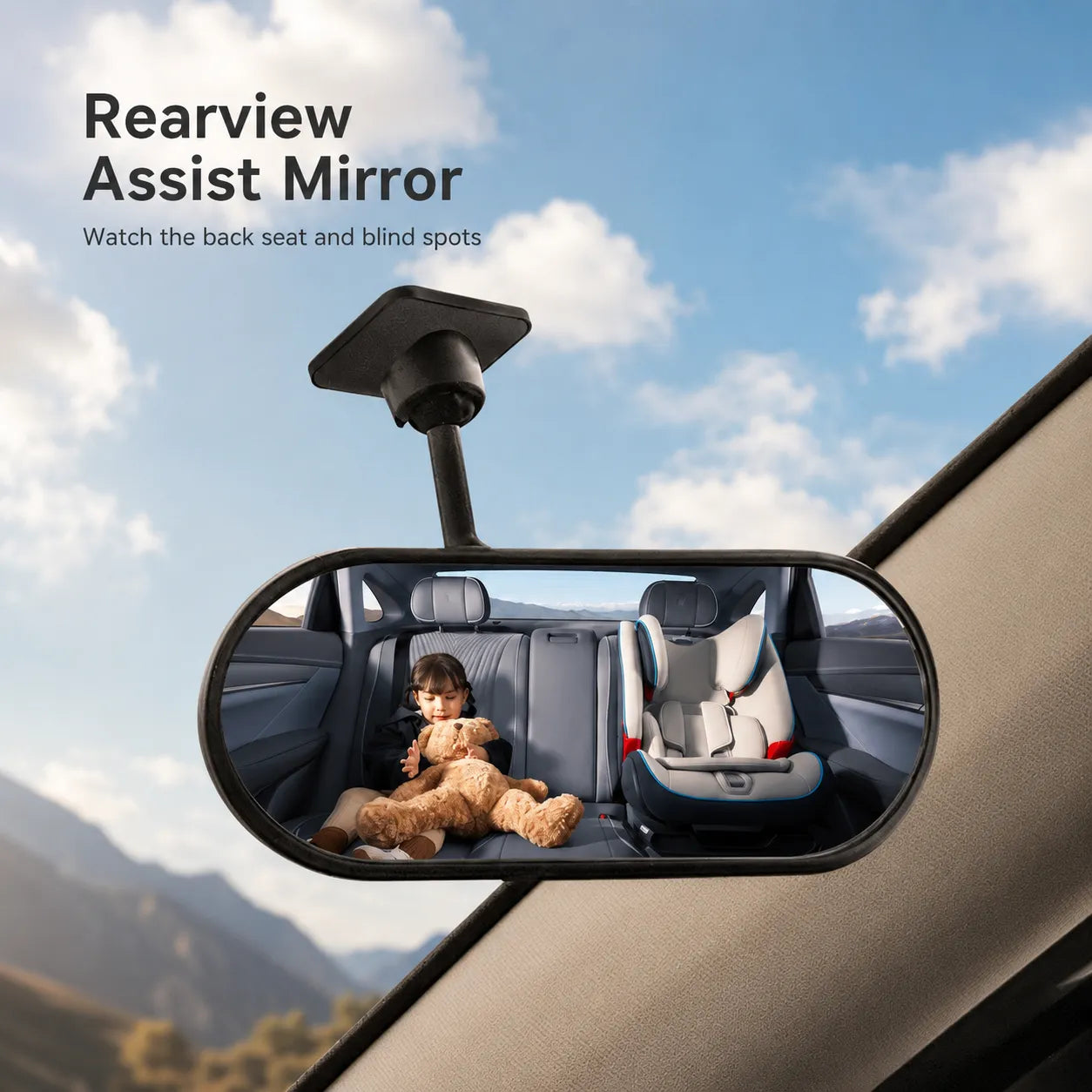 Wide Convex View Backseat Baby Car Mirror