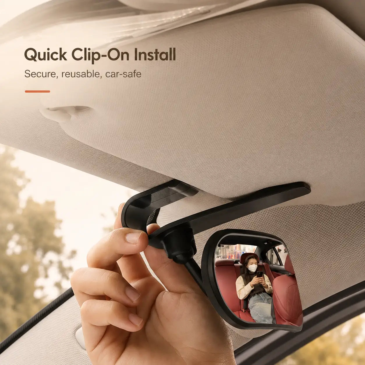 Wide Convex View Backseat Baby Car Mirror