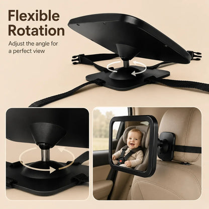 XL Baby Car Mirror for Rear Facing