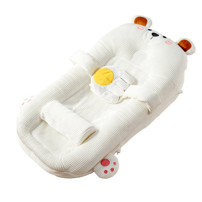 Cute bear anti reflux baby lounger with hug support
