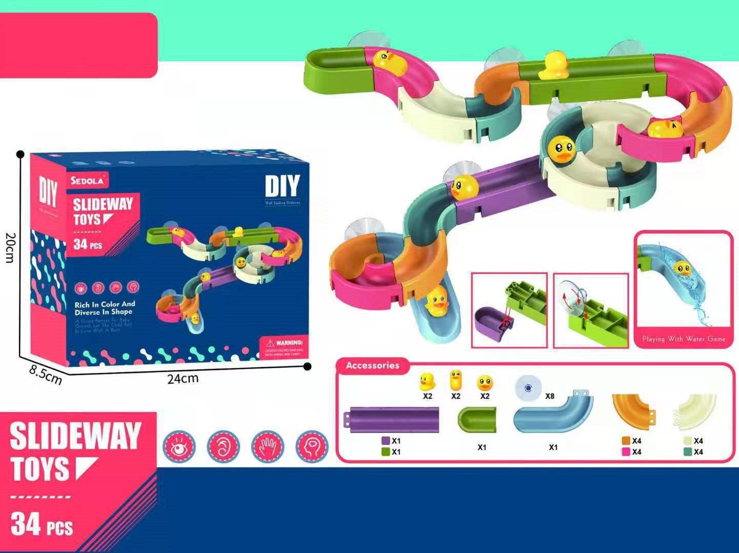 Baby Bath Duck Slide Toy