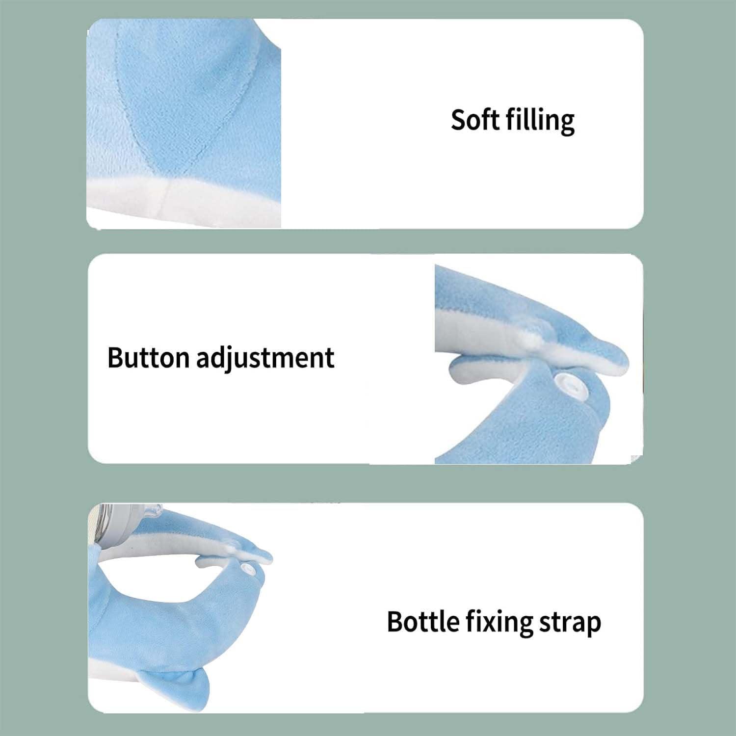 Adjustable straps and soft plush materials