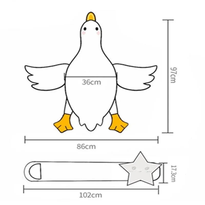 Dimensions and size specifications for baby gas relief pillow