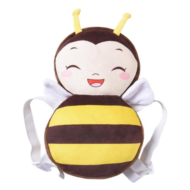 baby head protection pillow bee design, Infant safety cushion for crawling back view