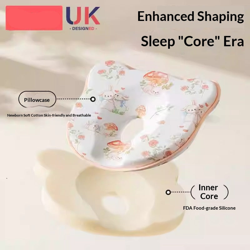 Side view of baby support pillow showing memory foam thickness and ergonomic contour
