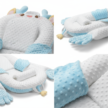 Dual sided reversible cover and removable patting hands detail
