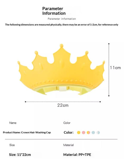 Soft blue and pink silicone shower caps for toddlers showing adjustable fit