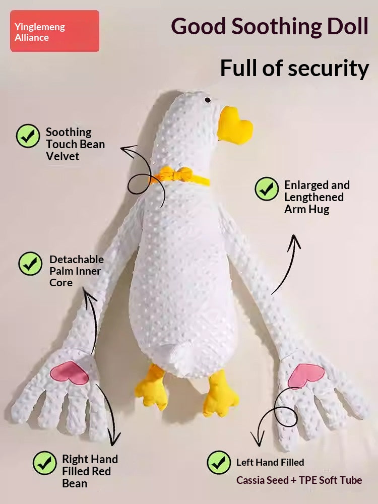 3-in-1 white goose baby soothing pillow for newborn sleep training