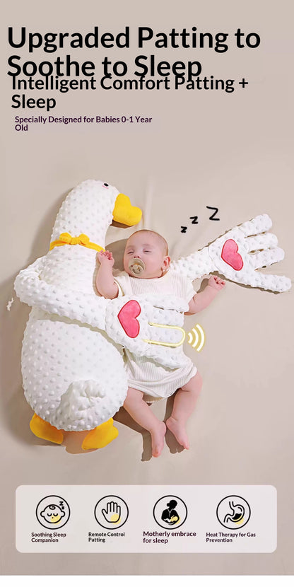 3-in-1 white goose baby soothing pillow for newborn sleep training