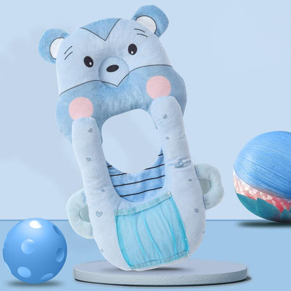 Blue bear anti spit up feeding pillow